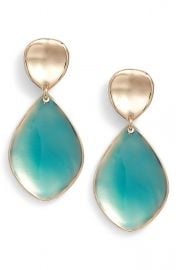 Halogen   Painted Petal Double Drop Earrings at Nordstrom